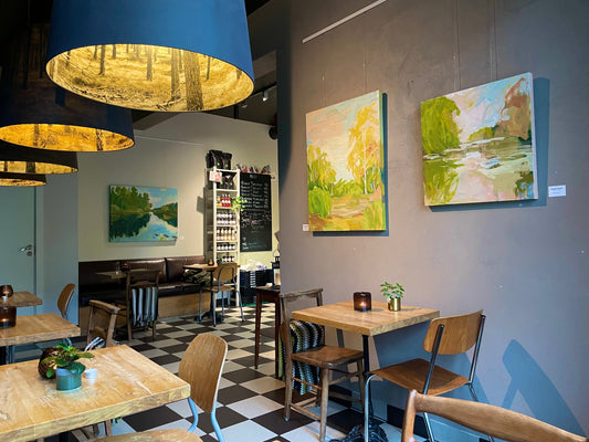 "Kaffe & Brød" is showing my new paintings