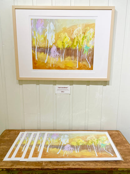 Limited edition print of "Sol i ansiktet"